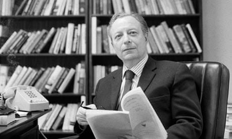 Irving Kristol at his desk in 1976
