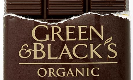 A bar of Green and Black's organic chocolate