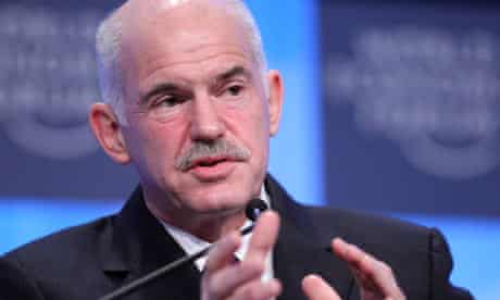 George Papandreou at Davos 2010.