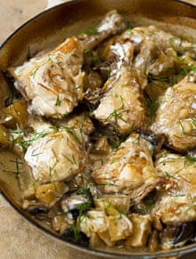 Chicken with potatoes and dill