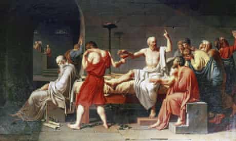The Death of Socrates, 1787, by  Jacques Louis David