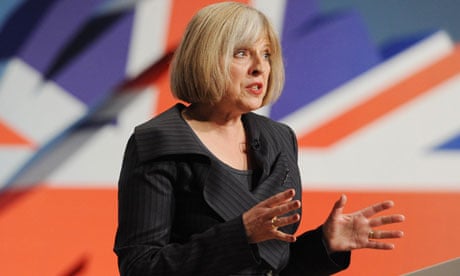 Theresa May at the Conservative party conference 2010
