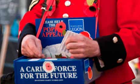 Collecting for the Royal British Legion poppy appeal