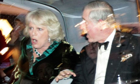 Prince Charles and Camilla as royal car is attacked