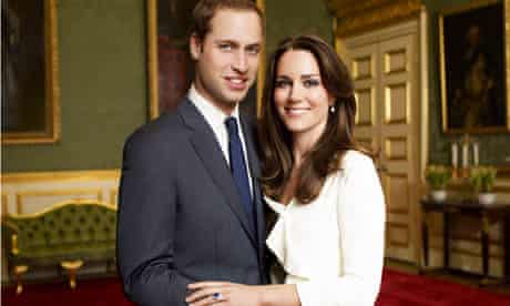 Offical portrait to mark the engagement of Prince William and Kate Middleton