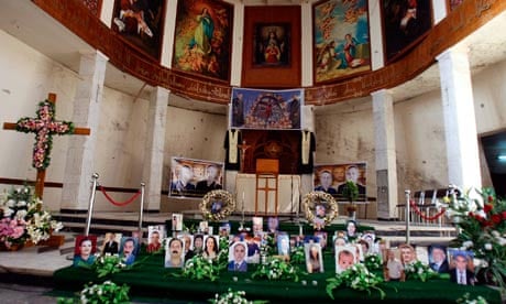 A shrine for Iraqi Christians who were k