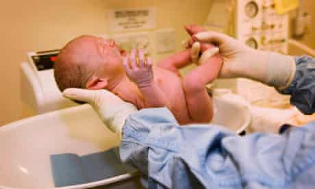 Newborn baby in hospital