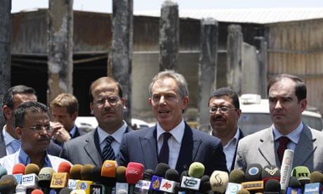 Tony Blair visiting Gaza, June 2009