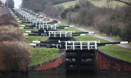 Canal locks in Wiltshire