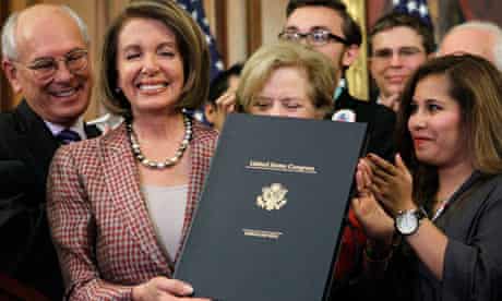 Nancy Pelosi Attends Signing Of Health Care Reform Bill