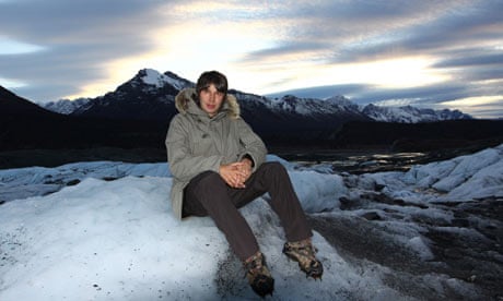 Professor Brian Cox on the Matanuska Glacier in Alaska