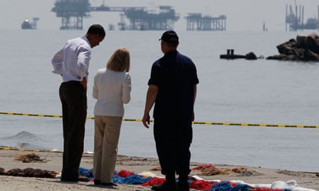 President Obama visits Louisiana coastline after BP oil spill