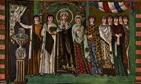 Theodora in a mosaic in San Vitale, Ravenna