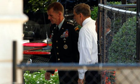 General Stanley McChrystal arrives at the White House in Washington