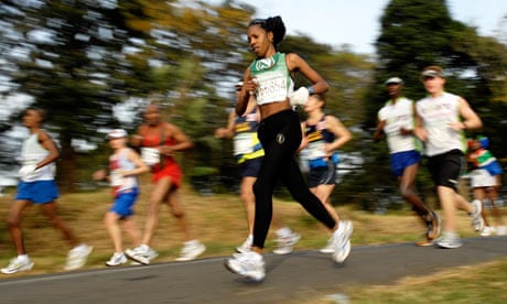 Runners compete in the 89km Comrades marathon
