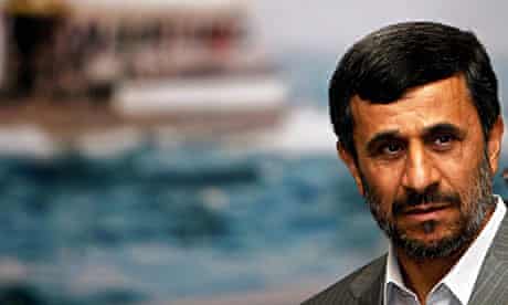 Mahmoud Ahmadinejad arrives for a security summit in Istanbul.