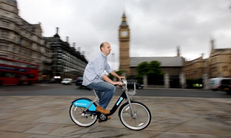 Leo Hickman on one of London's cycle-hire bikes