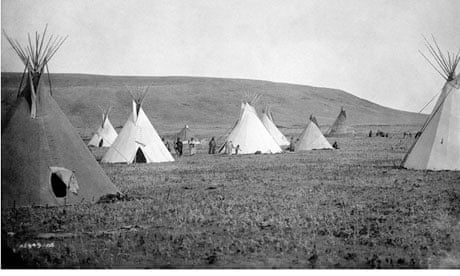 A native American campsite in 1908