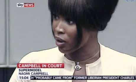 Naomi Campbell on Sky News