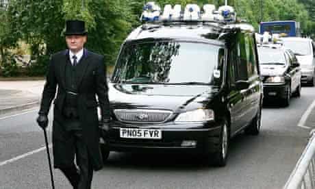 Funeral of Chris Brown, who was shot by Raoul Moat