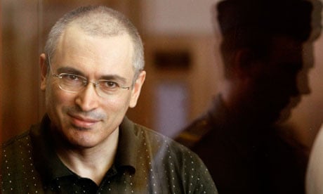 Jailed Russian former oil tycoon Khodorkovsky attends a court session in Moscow