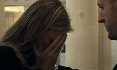 Reini Weigel in tears during her return to Colombia