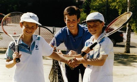 Judy Murray with Andy Murray and Jamie Murray