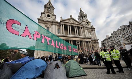 Occupy London camp in front of St Paul’s Cathedral