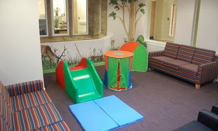 The 'child-centred' visitors lounge at Cedars. 