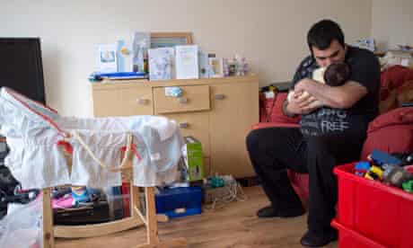 Unemployed father Daniel Lee, Consett, Country Durham