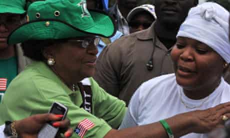 Liberia's president Ellen Johnson Sirleaf
