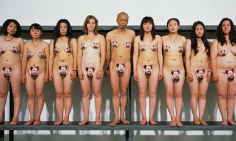 Naketphotos - Ai Weiwei supporters strip off as artist faces 'porn' investigation | Ai  Weiwei | The Guardian