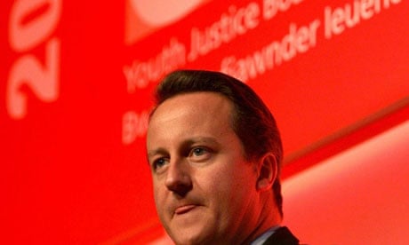 David Cameron youth justice board
