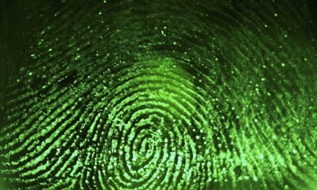 Fingerprint scanned for biometrics
