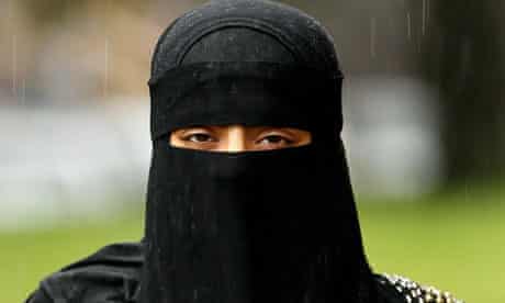 a woman wearing the niqab