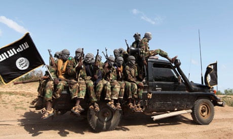 Al-Shabaab members in Somalia 