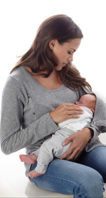 Seraphine wrap front breastfeeding top