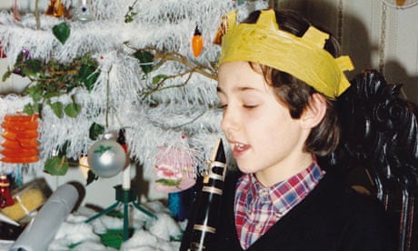 Alex Zane, aged 10, with his clarenet at Christmas.