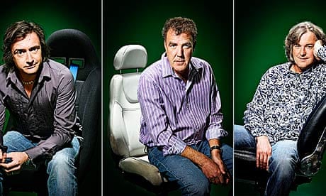 Top Gear presenters (from l) Richard Hammond, Jeremy Clarkson and James May