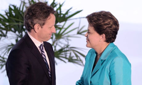 US Treasury Secretary Tim Geithner and B