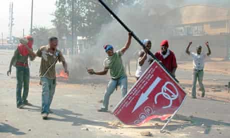 Food price riots in Maputo, Mozambique, last year