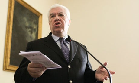 Portuguese finance minister, Teixeira dos Santos