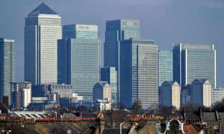 Where students want to be: tower blocks at Canary Wharf in London housing investment banks