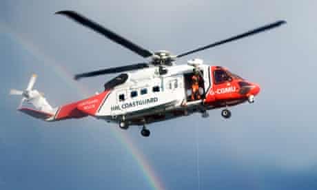 Coastguard helicopter based at Stornoway, Orkney