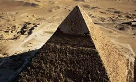 The pyramid of Chephren at Giza, Egypt