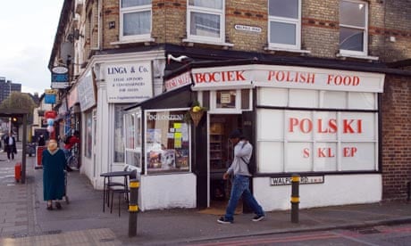 A Polish food shop in Colliers Wood, South London