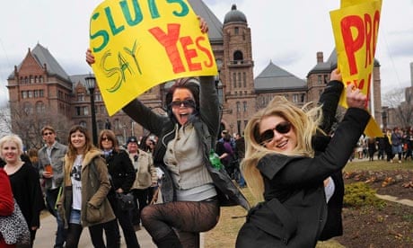 Magdalena Ivasecko and Sierra Chevy Harris at the first Toronto SlutWalk