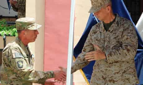 General David Petraeus hands over command