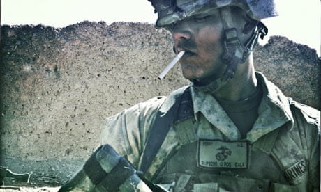 A US marine in Afghanistan, November 2010