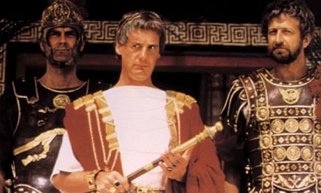 John Cleese, Michael Palin and Graham Chapman in a scene from Monty Python's Life of Brian.